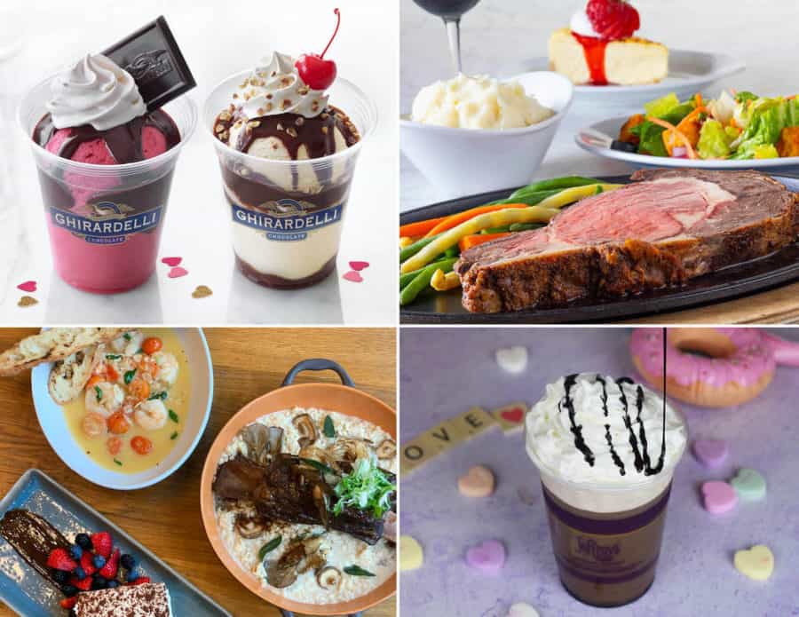 Disney Springs Valentine's Day 2021 Treats and dining
